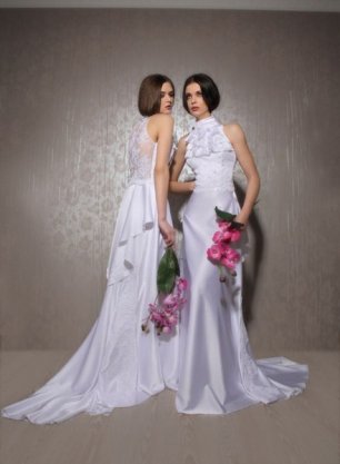 Платья невесты сложного кроя