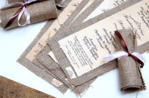 Приглашения в рустикальном стиле