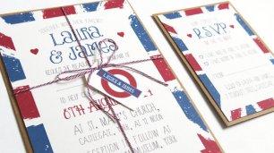 Приглашения в виде винтажного конверта