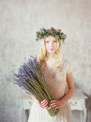 Букет невесты из колосьев