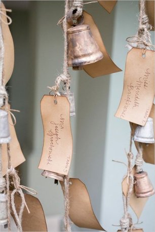 Рассадочные карточки с колокольчиками