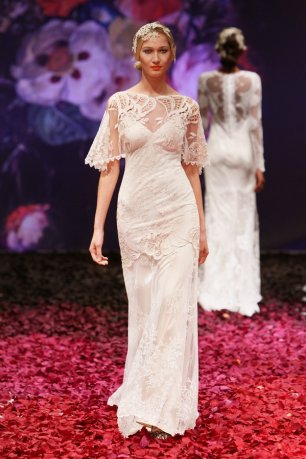 Свадебное платье из кружева разного плетения