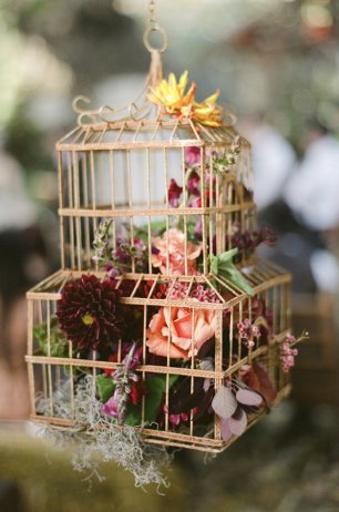 Клетка с цветами