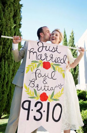 Эко-свадьба с бумажными цветами