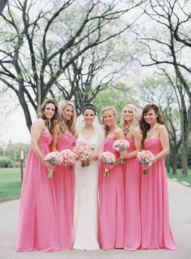 Классическая розово-коралловая свадьба
