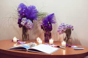 Гламурная фиолетовая свадьба