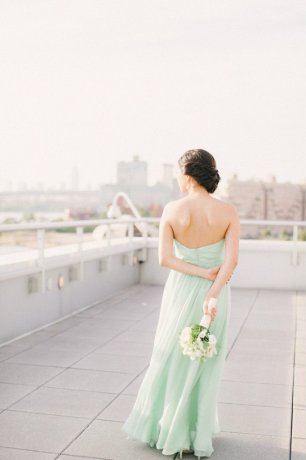 Платье невесты мятный цвет