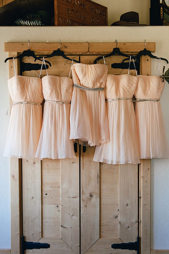 Платья подружек невесты персиковые