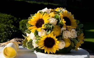 Букет невесты подсолнухи