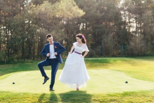 Свадьба скайдайверов Олега и Юлии