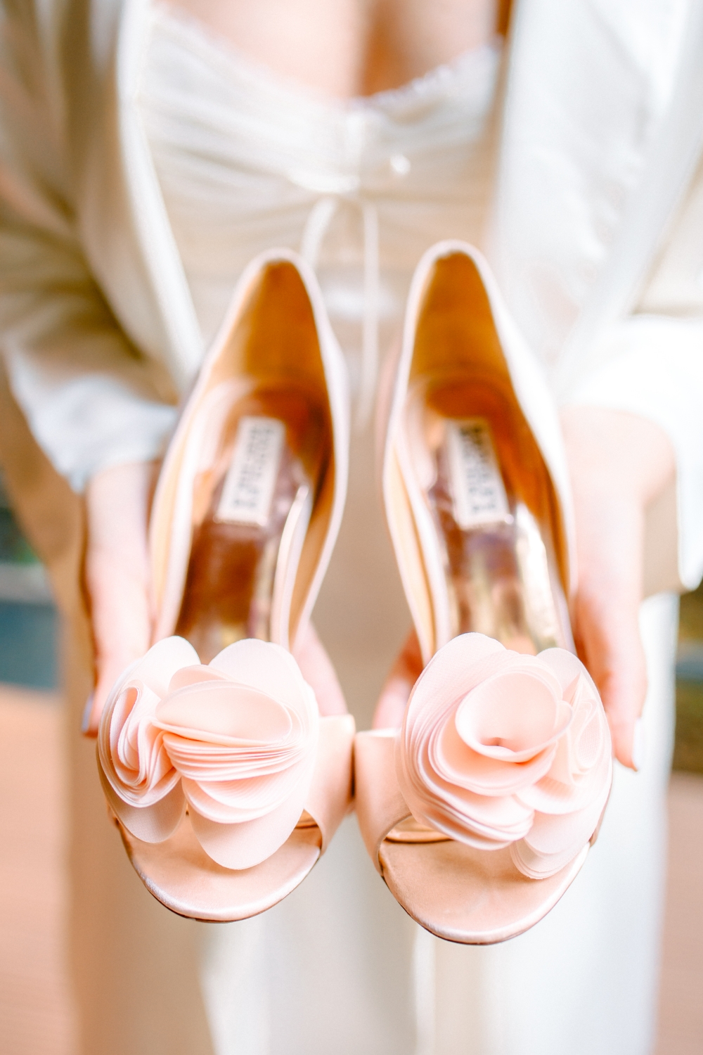 Пудровый цвет в обуви