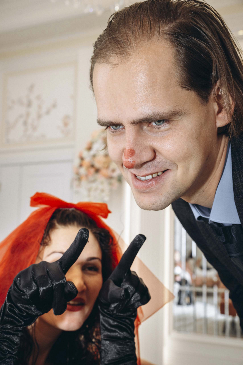 Красная свадьба Розы и Сергея в зимнем Санкт Петербурге.