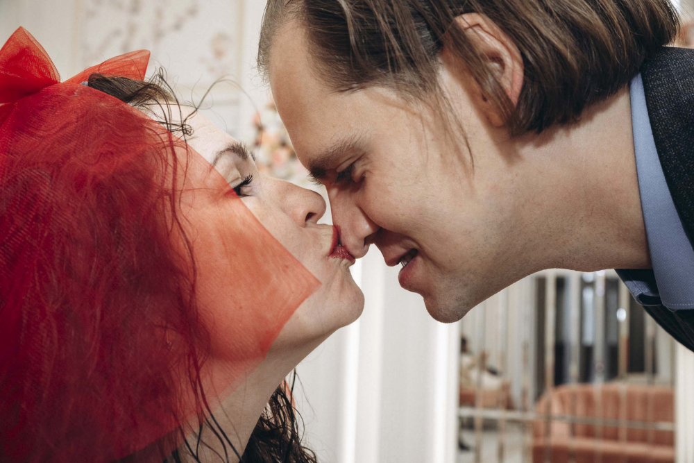 Красная свадьба Розы и Сергея в зимнем Санкт Петербурге.