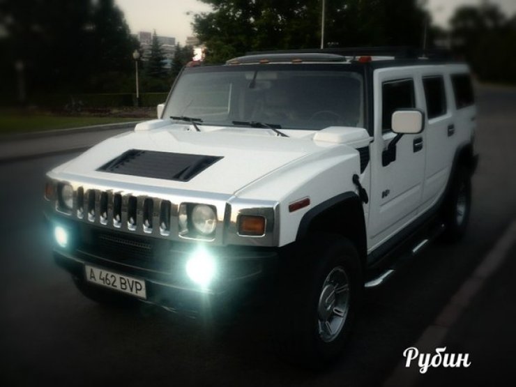 Hummer h2 белый богатый