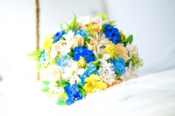 Букет невесты, создан на заказ для итальянской свадьбы))))отбыл к своей хозяйке в Венецию) оставил после себя колоритные фото)