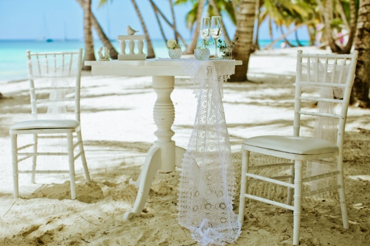 SunWedding Свадьба в Доминикане ужин на острове Саона
