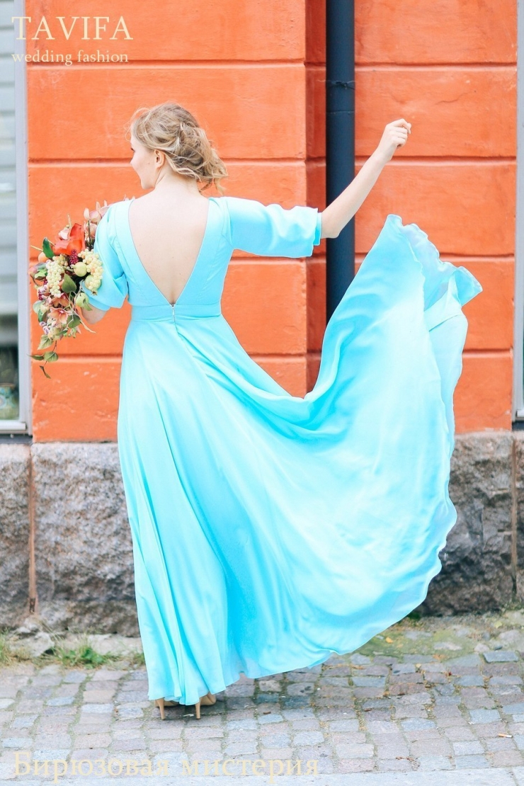 Свадебное платье "Бирюзовая мистерия"