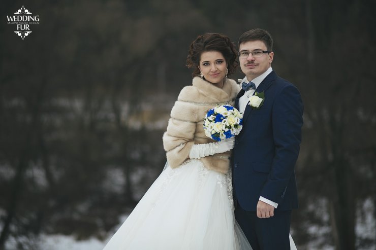 Норковая шубка для невесты