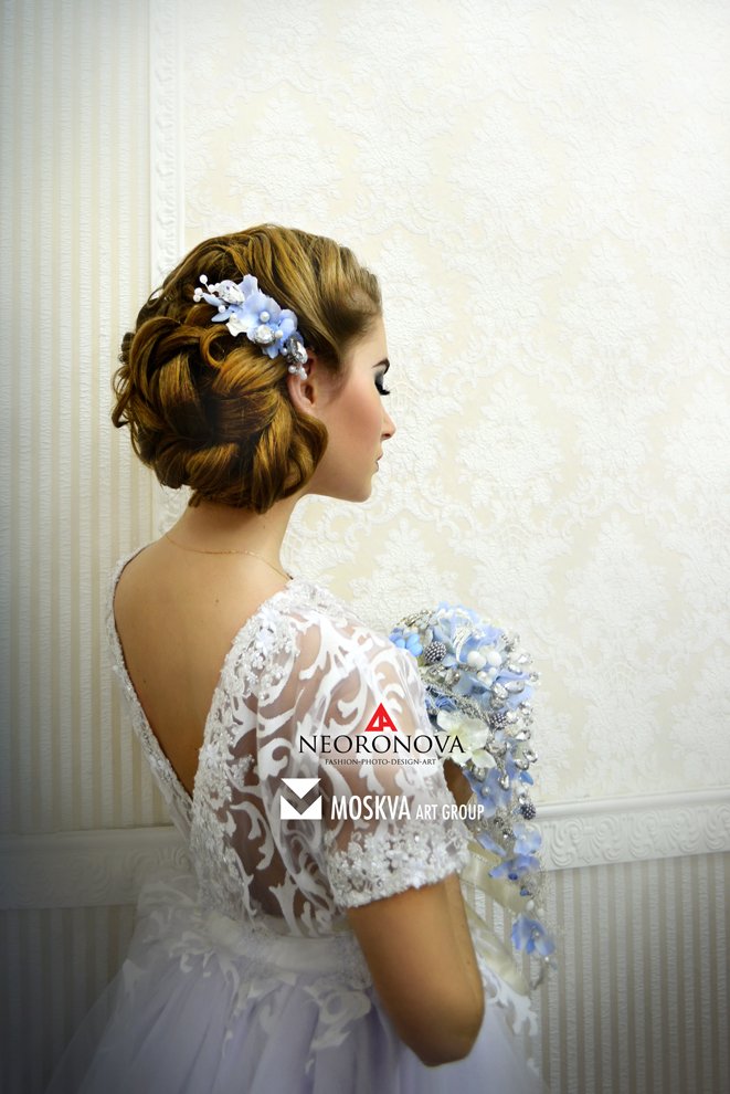 Свадебный образ невесты от стилистов Студии свадебного стиля Moskva Art Group