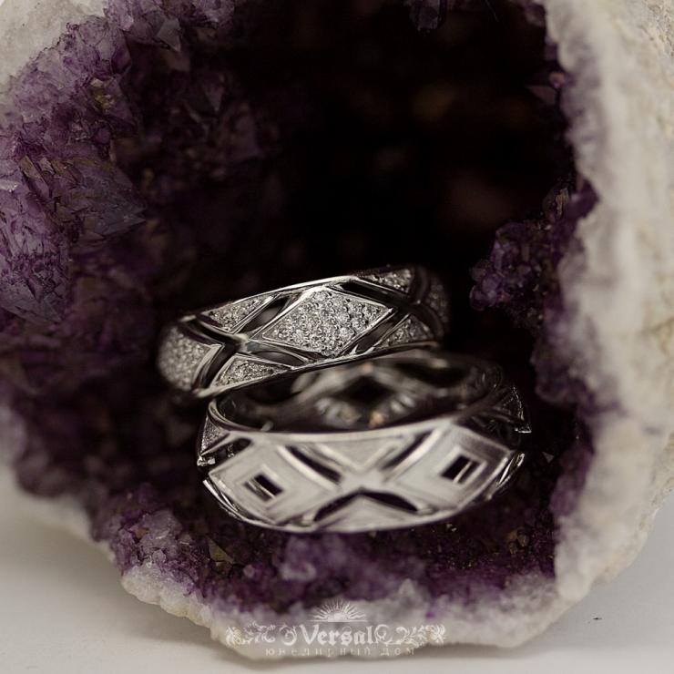 парные обручальные кольца СПб, артикул VGOK0065