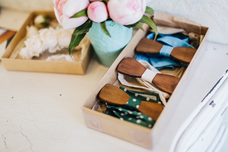 Деревянные бабочки для жениха/ друзей жениха