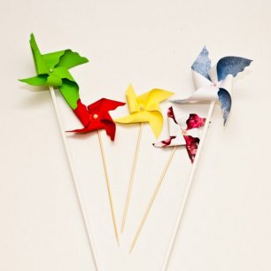 Показываю, как сделать вертушку из бумаги | Оригами вертушка | Оригами для детей