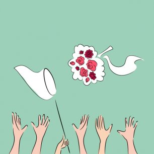 Откуда пошла традиция бросать букет невесты?