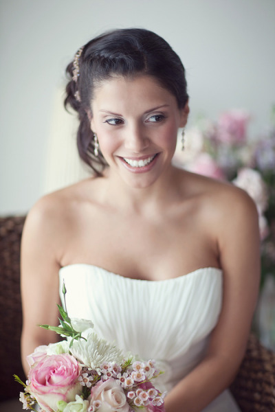 невеста с букетом