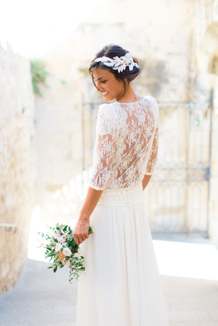 Спинка свадебного платья