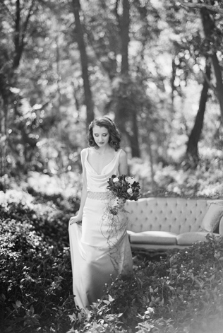 Свадебное платье черно-белые кадры