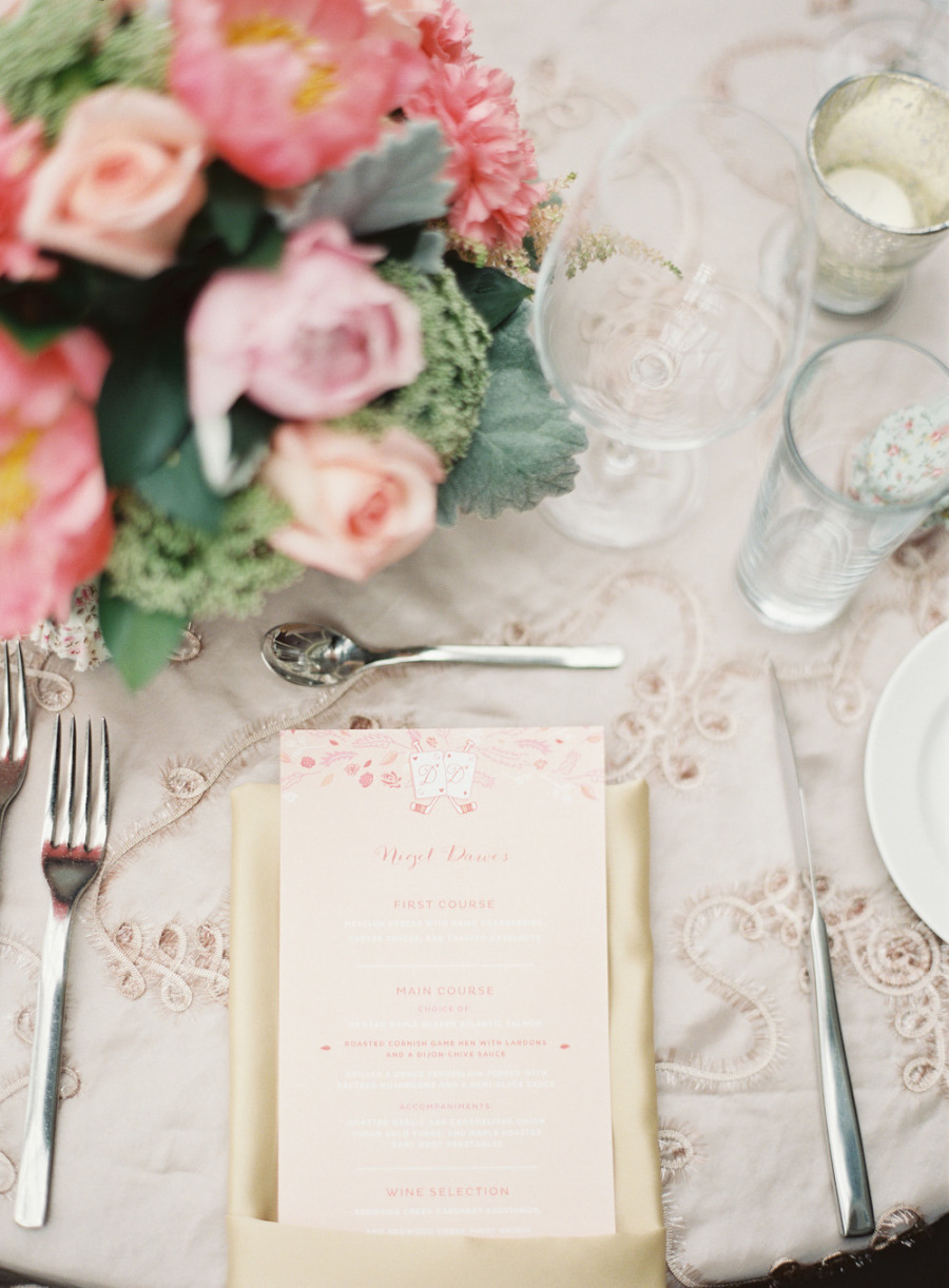 классическая розово-коралловая свадьба