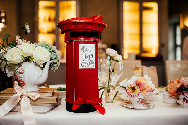 Свадьба в английском стиле, ящик для пожеланий
