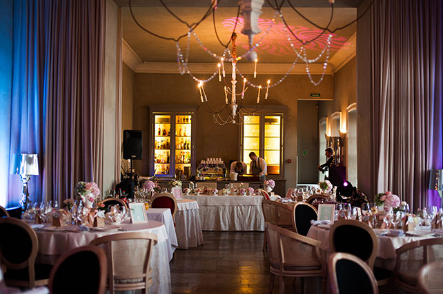 Свадьба в английском стиле, декор зала