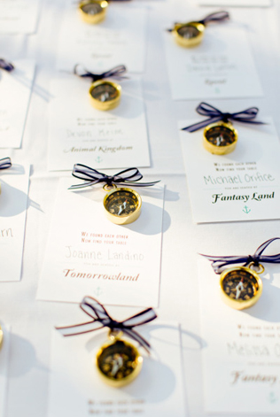 Рассадочные карточки с бантиками