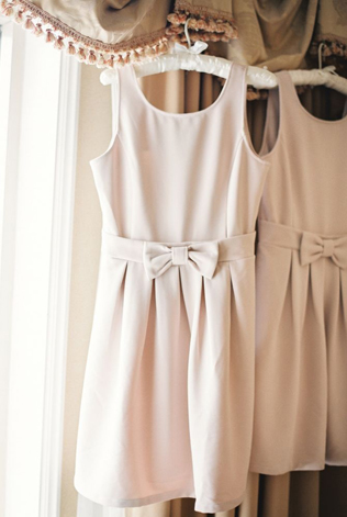 Платье подружки невесты с бантом