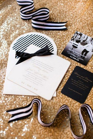 Свадебная полиграфия с бантом