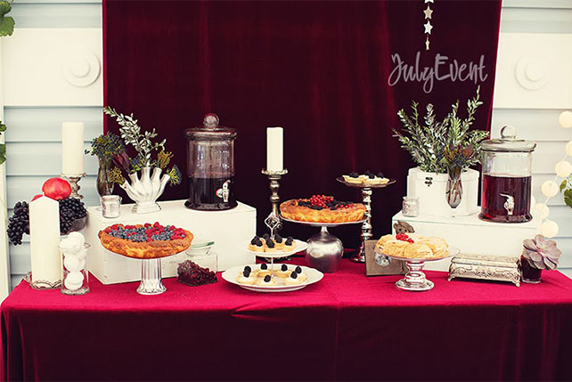 Антон и Татьяна, богемная свадьба, сладкий стол