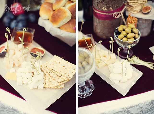 Антон и Татьяна, богемная свадьба бордового цвета