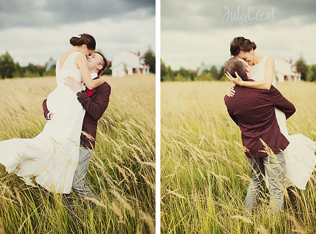 Антон и Татьяна, богемная свадьба бордового цвета