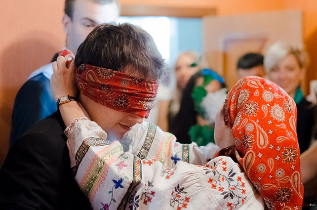 небесно-голубая свадьба Константина и Марии