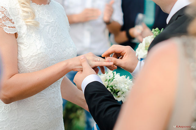 небесно-голубая свадьба Константина и Марии