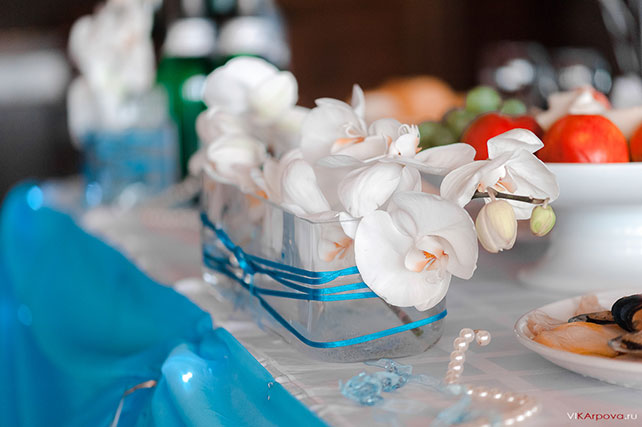 небесно-голубая свадьба Константина и Марии