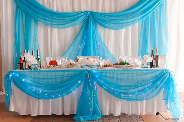 небесно-голубая свадьба Константина и Марии