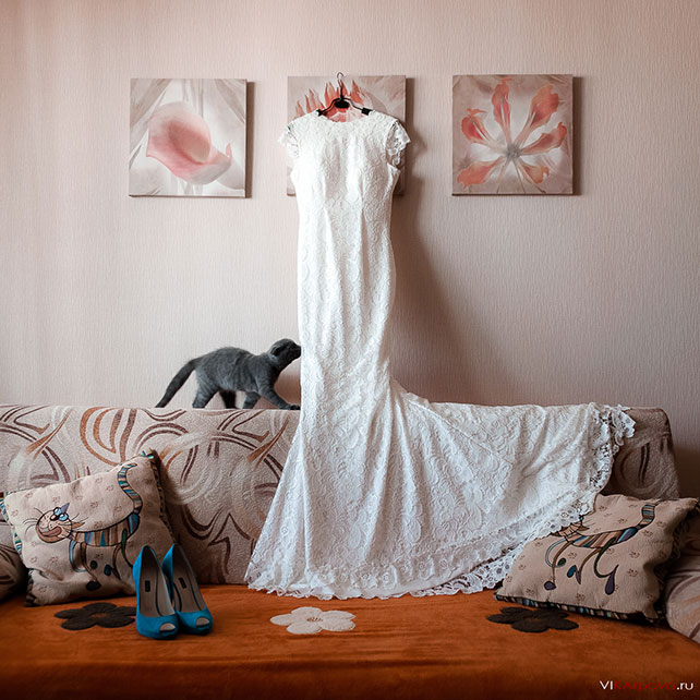 небесно-голубая свадьба Константина и Марии