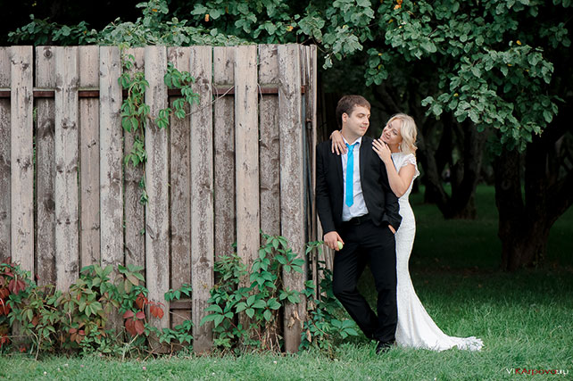 небесно-голубая свадьба Константина и Марии