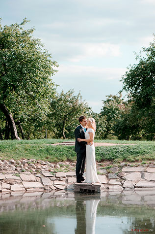 небесно-голубая свадьба Константина и Марии