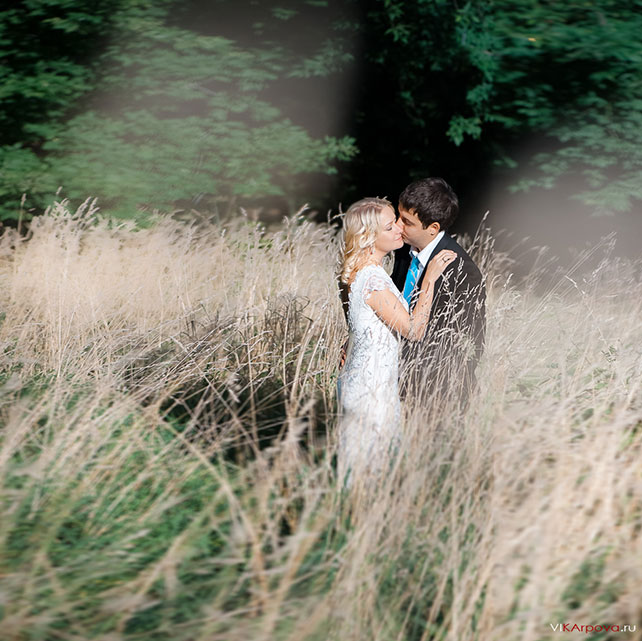 небесно-голубая свадьба Константина и Марии