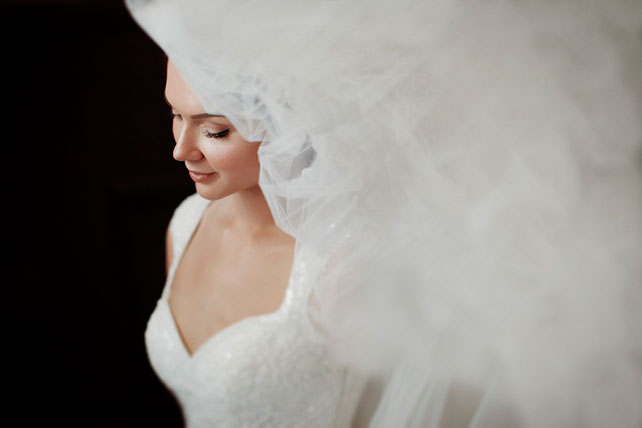 свадьба в стиле винтажная классика, образ невесты