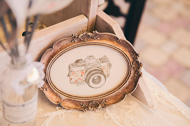 свадьба в стиле винтажная классика, фотозона