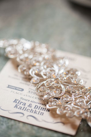 Английский сад, приглашение и заколка